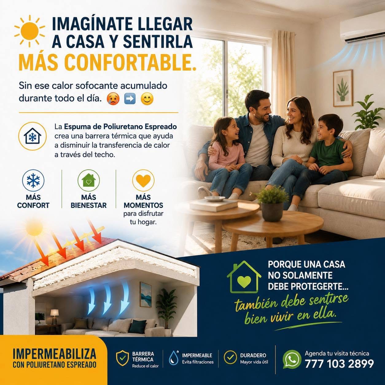 Beneficios de confort con aislamiento térmico